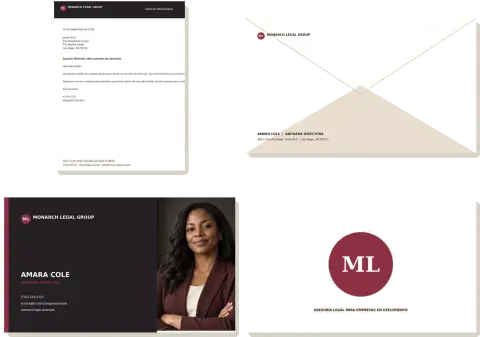 Papelería corporativa — Monarch Legal